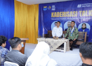 Kepala BPOM RI Taruna saat menjadi narasumber dalam kegiatan Kaderisasi Festival PMII yang digelar di Kantor Pusat Pengurus Besar PMII, Jakarta Pusat, Jumat (2/5/2025).