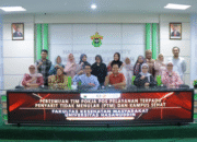 Rapat Persiapan Program Kampus Sehat Tahun 2025 di Ruang Prof. Nur Nasry Noor, lantai 2 FKM Unhas, dihadiri oleh Tim Pokja Posbindu PTM dan Tim Kampus Sehat FKM Unhas.