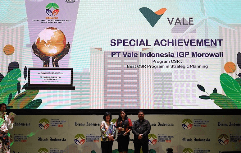 Program Health Improvement PT Vale IGP Morowali Raih Platinum Champion dan Special Achievement BISRA 2025