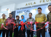 Peluncuran Vaksin Bio-TCV, vaksin tifoid konjugat pertama produksi Indonesia, pada ajang Medical Expo (Med-Expo) FKUI 2026 di Fakultas Kedokteran Universitas Indonesia (FKUI), Salemba, Jakarta, Kamis (16/7/2026).