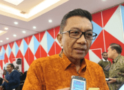 Direktur Pelayanan Klinis Kemenkes RI dr Obrin Parulin diwawancarai wartawan di Wamena, Kabupaten Jayawijaya, Papua Pegunungan terkait rencana pembangunan rumah sakit provinsi (Foto antara)
