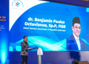 Wakil Menteri Kesehatan RI dr. Benjamin Paulus Octavianus dalam The 2nd National Forum of the Indonesian Health Council 2026, sekaligus peringatan dua tahun Konsil Kesehatan Indonesia (KKI), Jumat (30/10/2026).